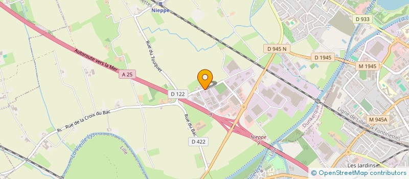 localisation de l'entreprise SERVICE GLOBAL EXPRESS (S.G.E)  NIEPPE