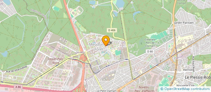 localisation de l'entreprise SERVICE GROUPE à MEUDON