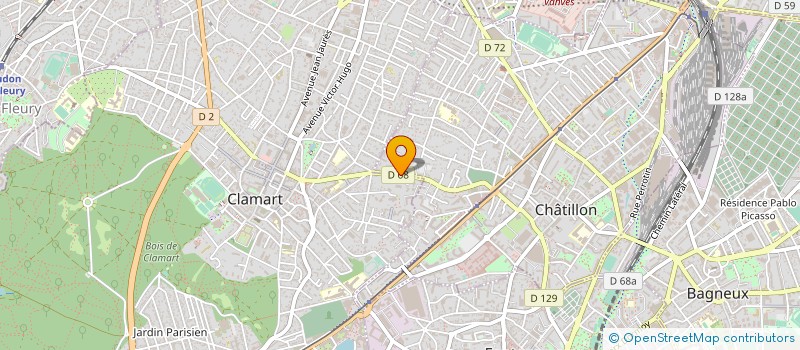 localisation de l'entreprise SERVICE IDF JEUNES EQUIPES LITURGIQUES à CLAMART