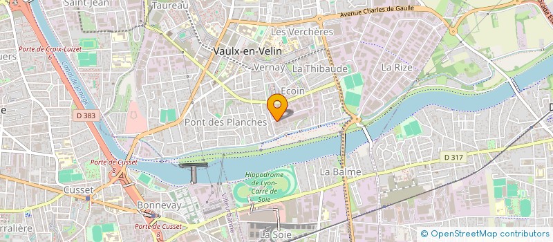 localisation de l'entreprise SERVICE INDUSTRIE PLASTIQUE  VAULX-EN-VELIN