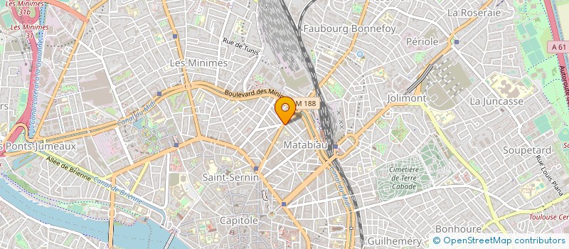 localisation de l'entreprise SERVICE INFORMATIQUE CALCUL à TOULOUSE