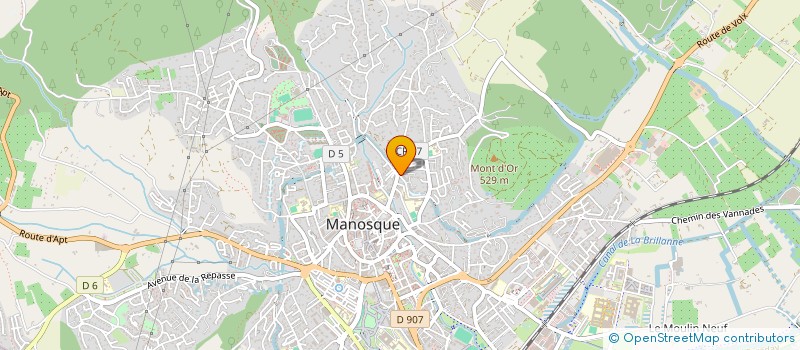 localisation de l'entreprise SERVICE INTER BUREAU à MANOSQUE