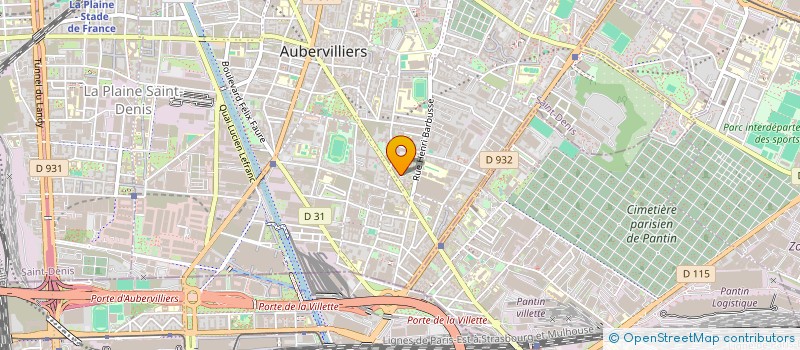 localisation de l'entreprise SERVICE INTER TRANSPORT à AUBERVILLIERS