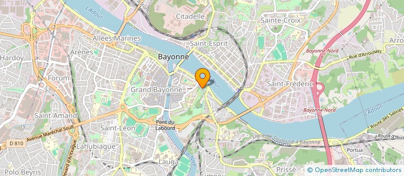 localisation de l'entreprise SERVICE INTERENTR TRAV FONDERI  BAYONNE