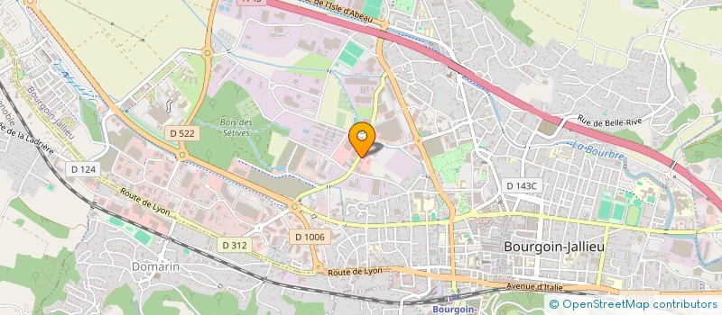 localisation de l'entreprise SERVICE INTERENTREPRISES DE SANTE AU TRAVAIL NORD ISERE à BOURGOIN-JALLIEU