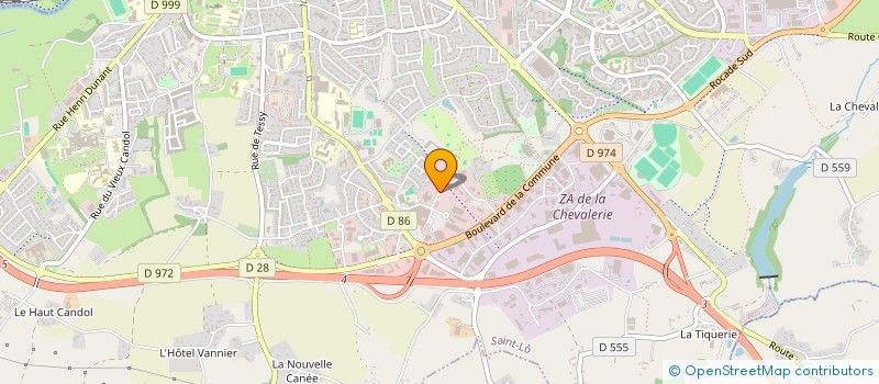 localisation de l'entreprise SERVICE INTERPROFESSIONNEL DE SANTE AU TRAVAIL OUEST NORMANDIE  SAINT-LO