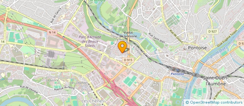 localisation de l'entreprise SERVICE LINES  PONTOISE