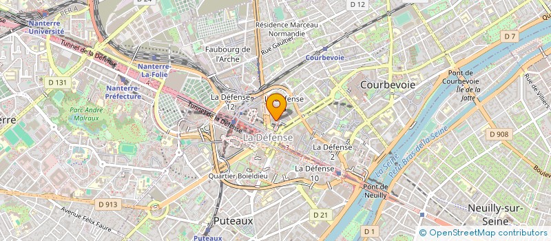 localisation de l'entreprise SERVICE LIQUIDATION AGENCE INFORMATIQUE à COURBEVOIE