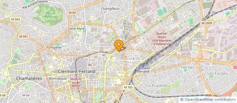 localisation de l'entreprise SERVICE LIVRAISON PIZZA à CLERMONT-FERRAND