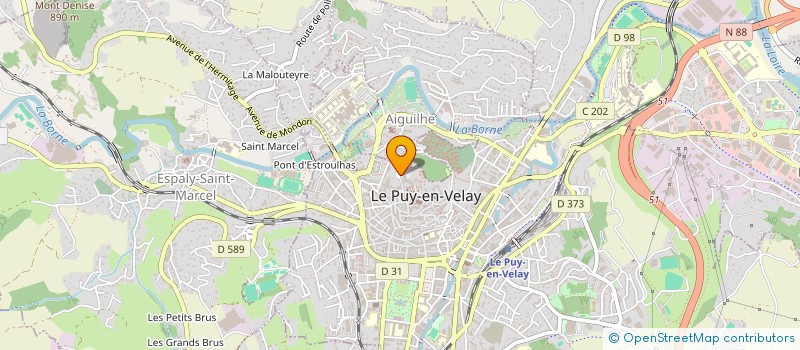 localisation de l'entreprise SERVICE LOISIRS ACCUEIL HAUTE-LOIRE à LE PUY-EN-VELAY