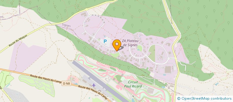 localisation de l'entreprise SERVICE MACHINE OUTIL SARL  SIGNES