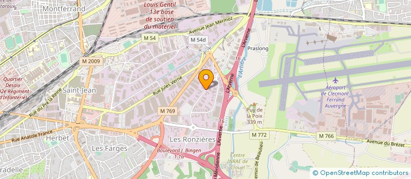 localisation de l'entreprise SERVICE MAINTENANCE GAZ à CLERMONT-FERRAND