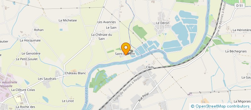 localisation de l'entreprise SERVICE MAINTENANCE HOUSSIN  GUIPRY-MESSAC