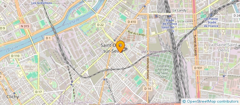 localisation de l'entreprise SERVICE MAINTENANCE TRAVAUX  SAINT-OUEN-SUR-SEINE