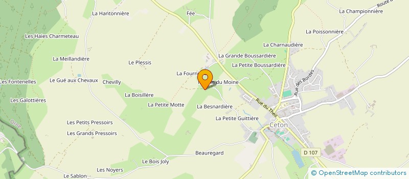 localisation de l'entreprise SERVICE MAISON  CETON