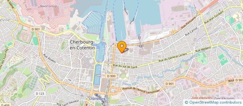 localisation de l'entreprise SERVICE MARKETING DISTRIBUTION à CHERBOURG-EN-COTENTIN