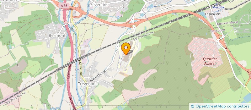 localisation de l'entreprise SERVICE MEDECINE NUCLEAIRE NORD FRANCHE-COMTE à TREVENANS