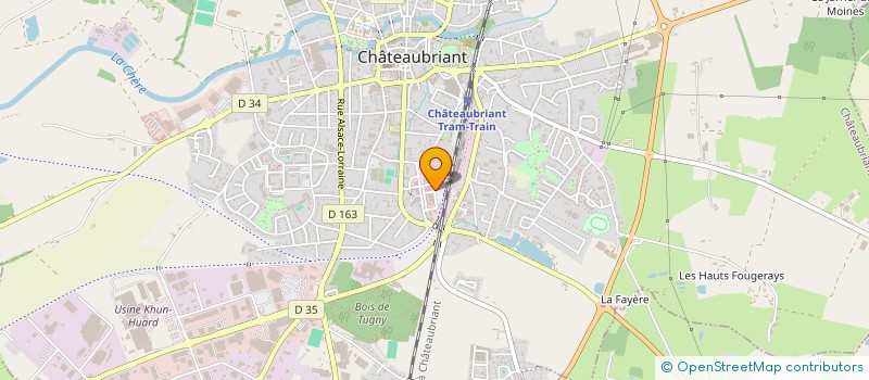 localisation de l'entreprise SERVICE MEDICAL INTER ENTREPR  CHATEAUBRIANT