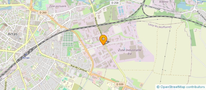 localisation de l'entreprise SERVICE MEDICAL INTERPROF ARRONDISSEMENT à ARRAS