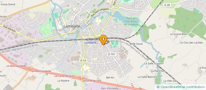 localisation de l'entreprise SERVICE METAL SERRURERIE  LAMBALLE-ARMOR