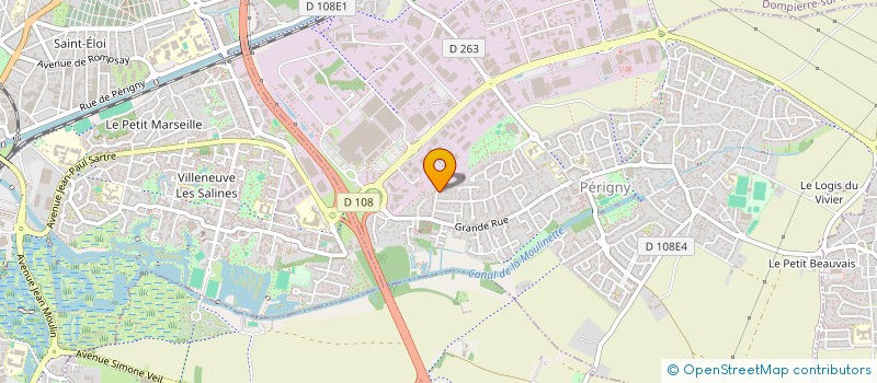 localisation de l'entreprise SERVICE MINUTE BEAULIEU  PERIGNY