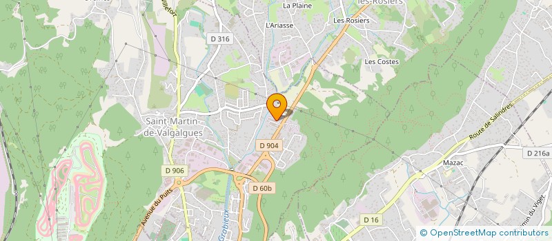 localisation de l'entreprise SERVICE MOTOCULTURE 30  SAINT-MARTIN-DE-VALGALGUES