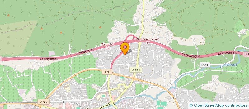 localisation de l'entreprise SERVICE NET à BRIGNOLES