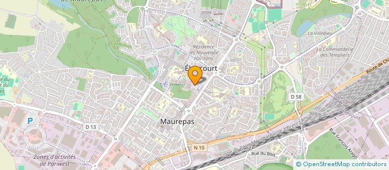 localisation de l'entreprise SERVICE NET à ELANCOURT