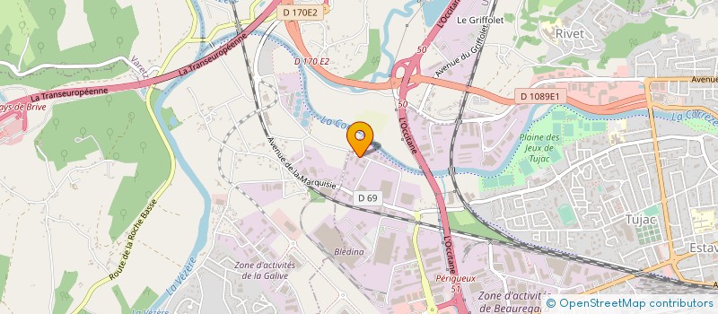 localisation de l'entreprise SERVICE NETTOYAGE AUTOS à BRIVE-LA-GAILLARDE
