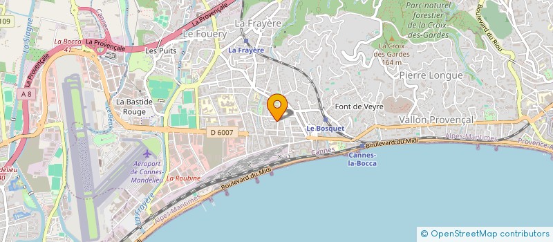 localisation de l'entreprise SERVICE NUMERIQUE TELECOM TELEINFORMATIQ à CANNES