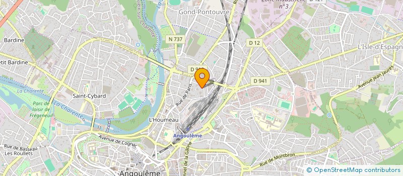 localisation de l'entreprise SERVICE OEUVRES SOCIALES DANS LE BATIMENT ET TRAVAUX PUBLICS à ANGOULEME