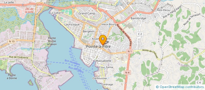 localisation de l'entreprise SERVICE ONE à POINTE A PITRE