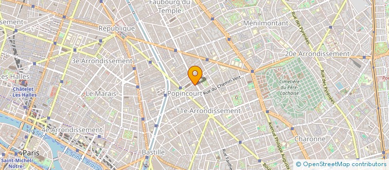 localisation de l'entreprise SERVICE OUTILLAGE COLLECT COOP à PARIS