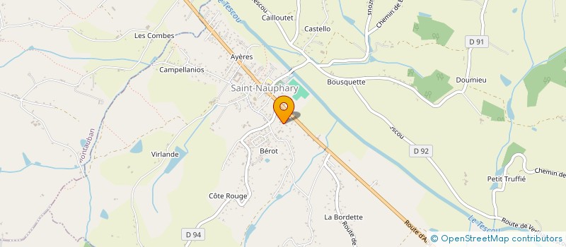 localisation de l'entreprise SERVICE PARE BRISE  SAINT-NAUPHARY