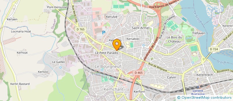 localisation de l'entreprise SERVICE PERMANENT D'ASSISTANCE MEDICALE  LORIENT