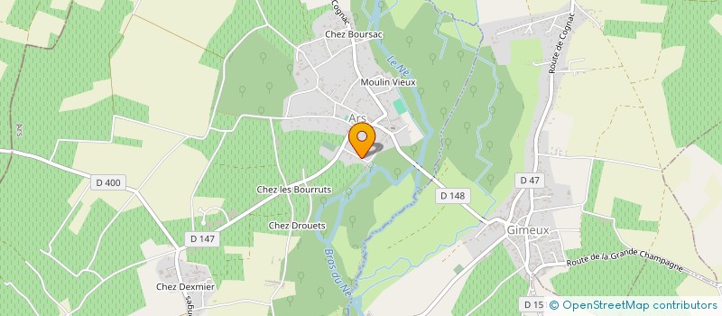localisation de l'entreprise SERVICE PIECES MOTOCULTURE à JUILLAC-LE-COQ
