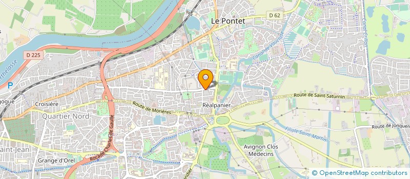 localisation de l'entreprise SERVICE PLOMBERIE CHAUFFAGE  LE PONTET