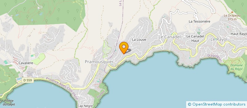 localisation de l'entreprise SERVICE PLUS à RAYOL-CANADEL-SUR-MER
