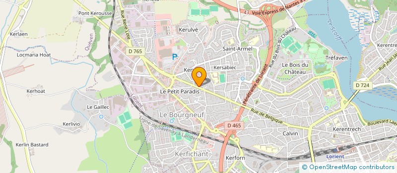 localisation de l'entreprise SERVICE PLUS  LORIENT