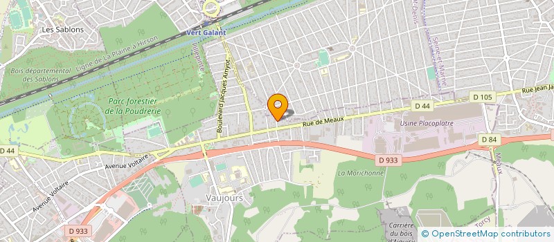 localisation de l'entreprise SERVICE PLUS à VAUJOURS