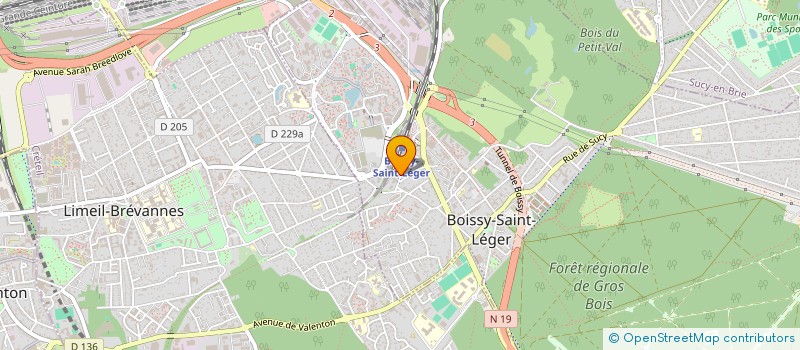localisation de l'entreprise SERVICE PLUS 94 à BOISSY-SAINT-LEGER