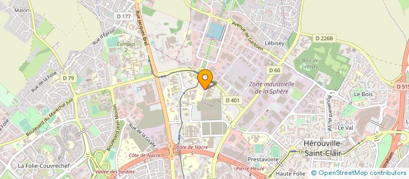 localisation de l'entreprise SERVICE POLYCOPIES DES ETUDIANTS à CAEN