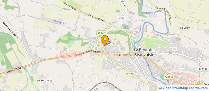 localisation de l'entreprise SERVICE PRE-COMPTABILITE SECRETARIAT à LE PONT-DE-BEAUVOISIN