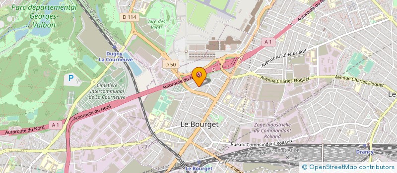 localisation de l'entreprise SERVICE PRESTIGE HOLDING  LE BOURGET