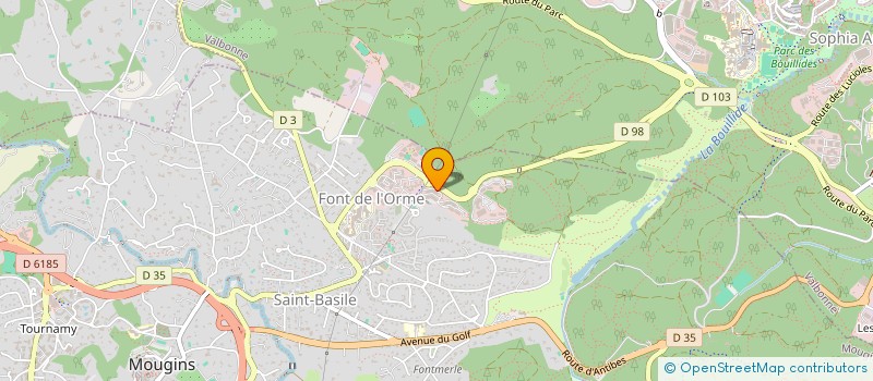 localisation de l'entreprise SERVICE PRIVE DE SECURITE EUROPE à MOUGINS