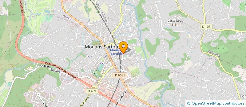 localisation de l'entreprise SERVICE PRIVE DE SECURITE LOGISTIC à MOUANS-SARTOUX