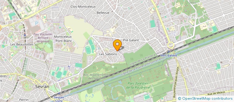 localisation de l'entreprise SERVICE PRO  SEVRAN