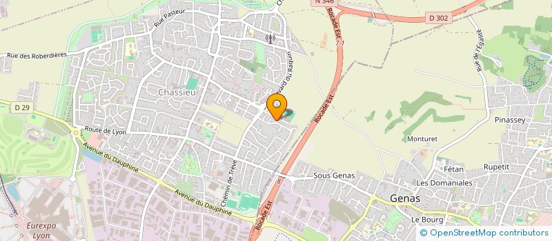 localisation de l'entreprise SERVICE-PRO-NET  CHASSIEU