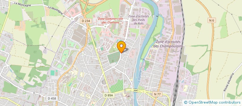 localisation de l'entreprise SERVICE PROFS à AUXERRE