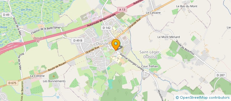 localisation de l'entreprise SERVICE PROMOTION à DOZULE